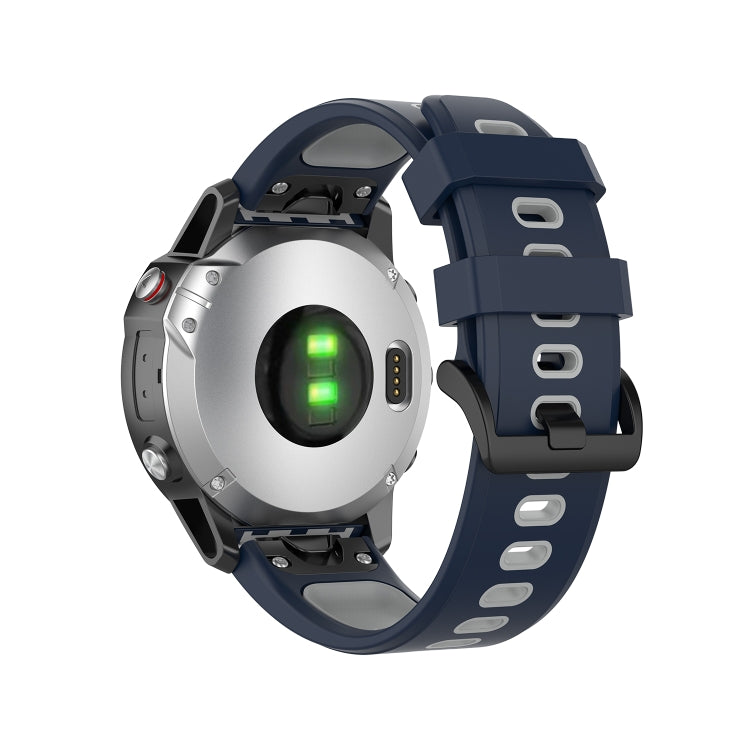 Silicone Two-color Strap, For Garmin Fenix 6