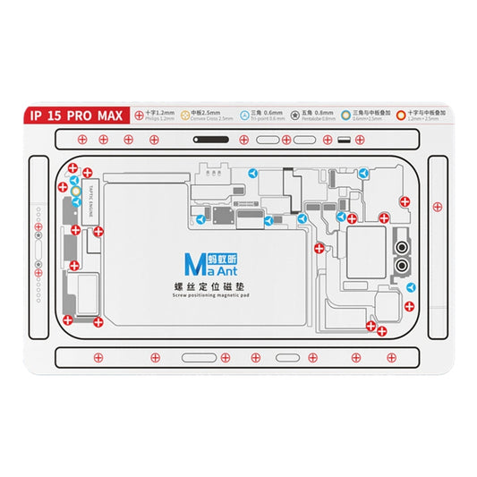 MaAnt Double-sided Screw Positioning Flexible Soft Magnetic Pad, For iPhone 15 Pro Max, For iPhone 15 Pro, For iPhone 15 Plus, For iPhone 15, For iPhone 14 Plus, For iPhone 14, For iPhone 14 Pro, For iPhone 14 Pro Max, For iPhone 13 Pro Max            ...