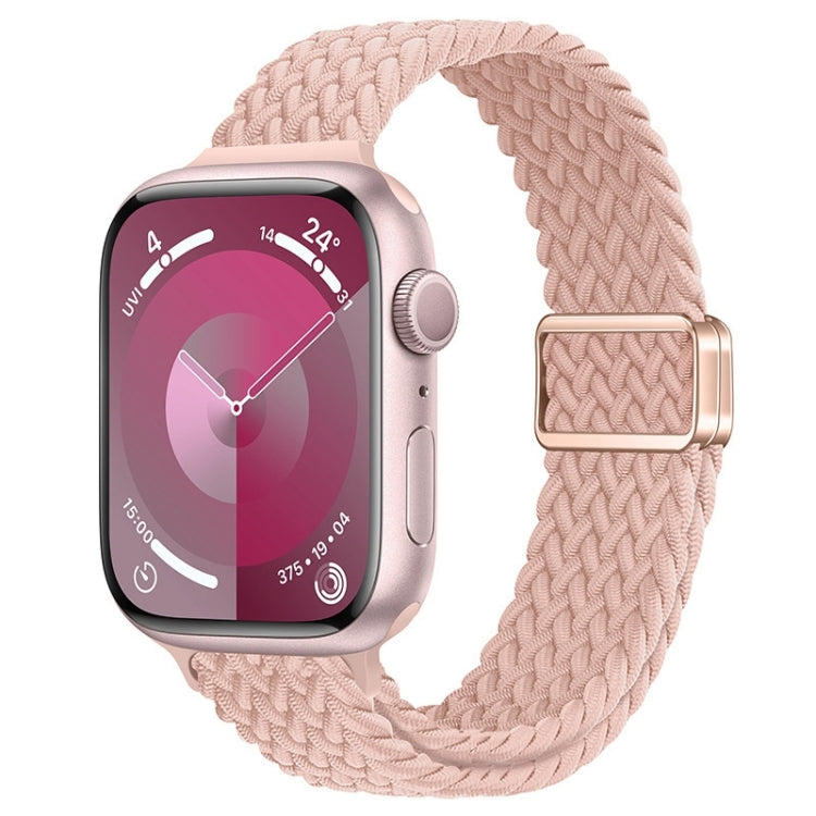 Slim Magnetic Buckle Nylon Braided Watch Band, For Apple Watch SE 2023 44mm, For Apple Watch SE 2023 40mm