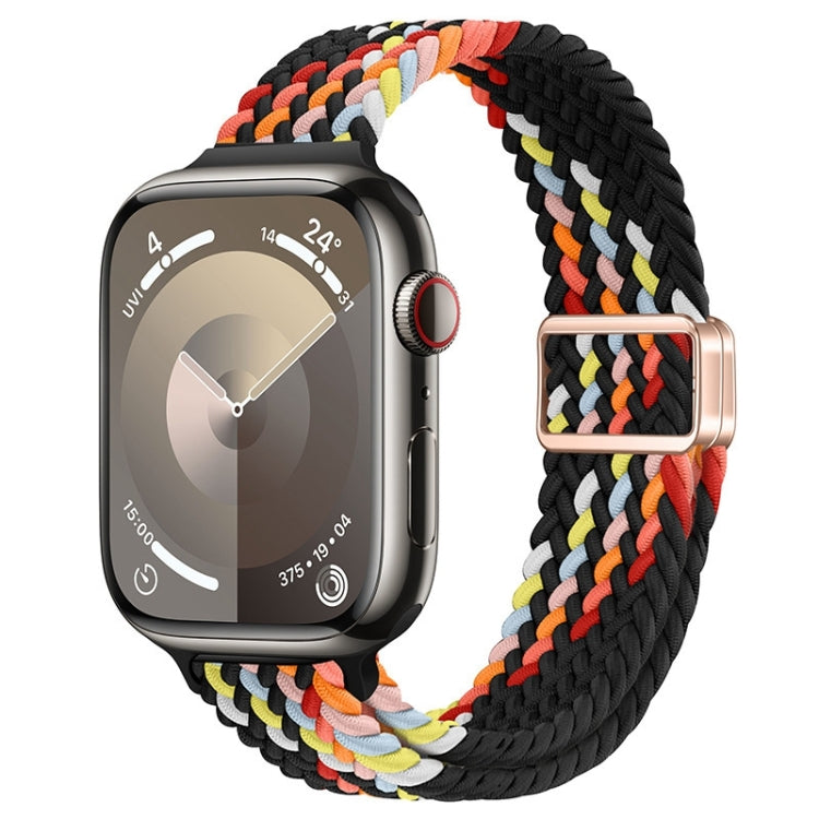 Slim Magnetic Buckle Nylon Braided Watch Band, For Apple Watch SE 2022 40mm, For Apple Watch SE 2022 44mm