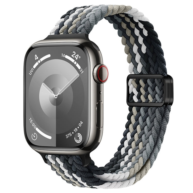 Slim Magnetic Buckle Nylon Braided Watch Band, For Apple Watch SE 2022 40mm, For Apple Watch SE 2022 44mm