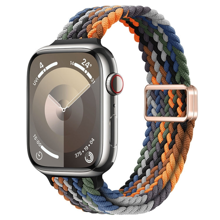Slim Magnetic Buckle Nylon Braided Watch Band, For Apple Watch SE 2022 40mm, For Apple Watch SE 2022 44mm