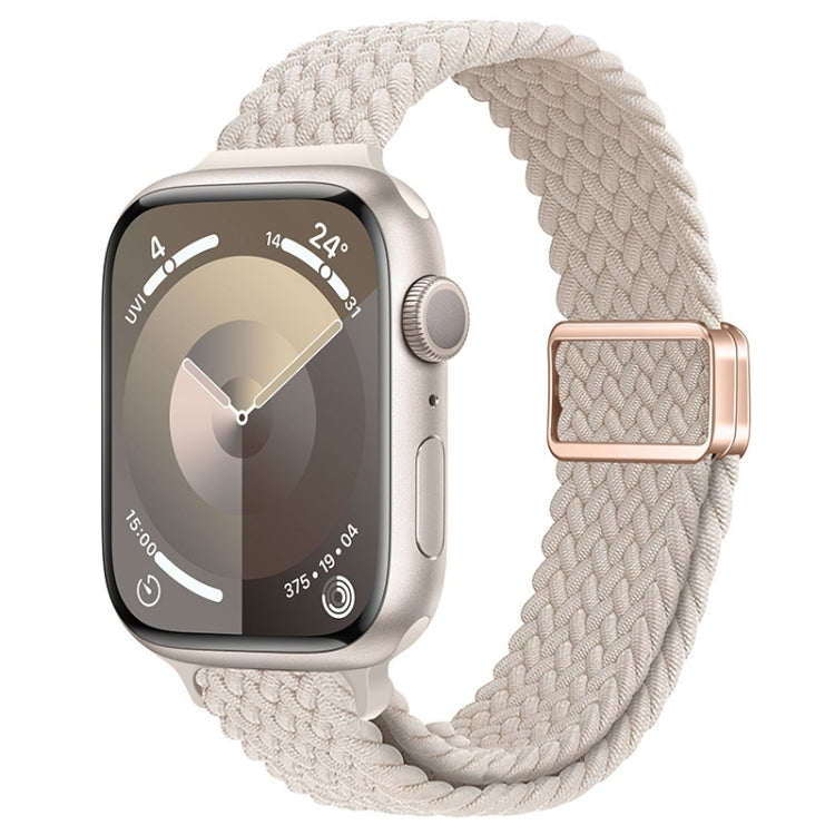 Slim Magnetic Buckle Nylon Braided Watch Band, For Apple Watch Series 7 41mm, For Apple Watch Series 7 45mm