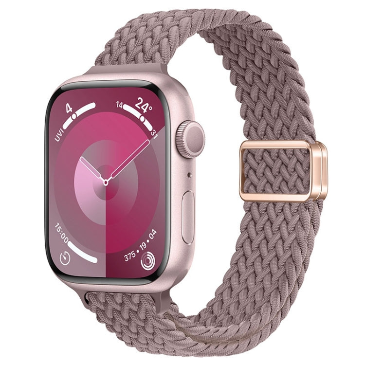 Slim Magnetic Buckle Nylon Braided Watch Band, For Apple Watch Series 7 41mm, For Apple Watch Series 7 45mm