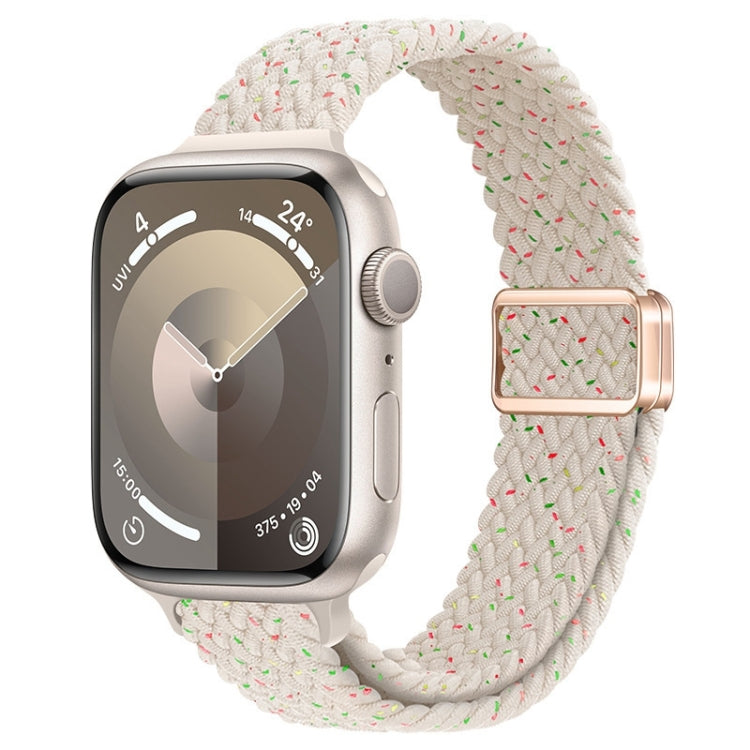 Slim Magnetic Buckle Nylon Braided Watch Band, For Apple Watch Series 7 41mm, For Apple Watch Series 7 45mm