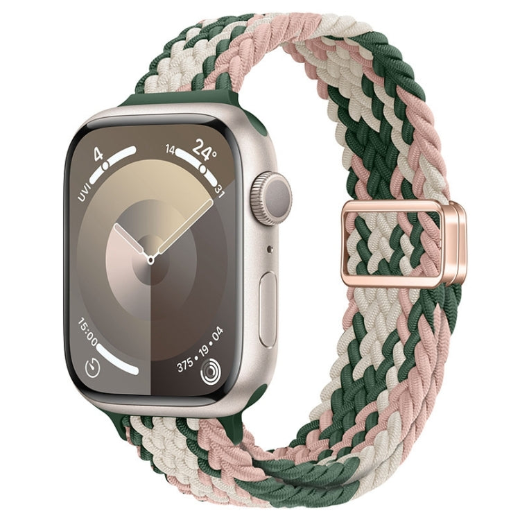 Slim Magnetic Buckle Nylon Braided Watch Band, For Apple Watch Series 7 41mm, For Apple Watch Series 7 45mm