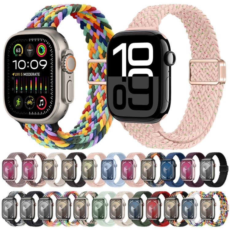 Slim Magnetic Buckle Nylon Braided Watch Band, For Apple Watch SE 2022 40mm, For Apple Watch SE 2022 44mm
