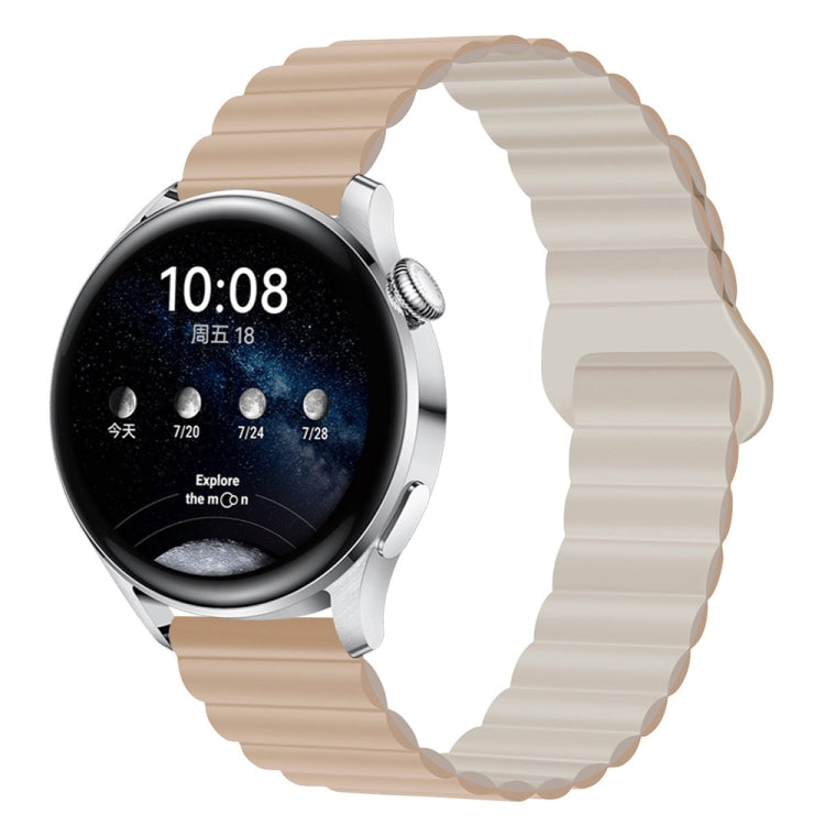 Two Color Magnetic Silicone Watch Band, 20mm