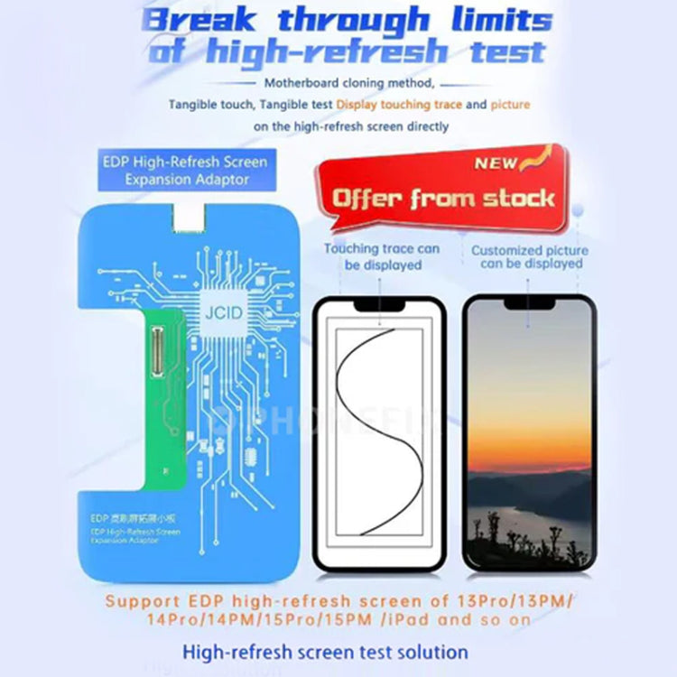 JCID EDP High-Refresh Screen Expansion Adaptor For iPhone/iPad, JCID EDP