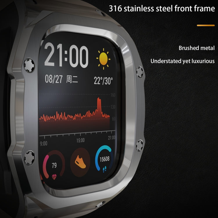 RedPepper Armor Metal Case Integrated Silicone Watch Band, For Apple Watch Ultra 3 / 2 / 1 49mm