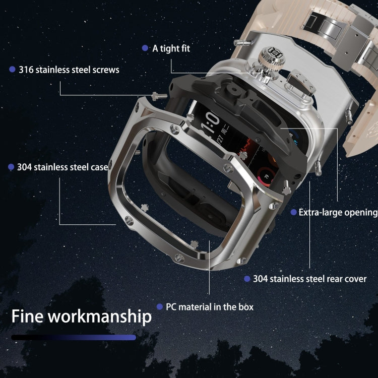 RedPepper Armor Metal Case Integrated Silicone Watch Band, For Apple Watch Ultra 3 / 2 / 1 49mm