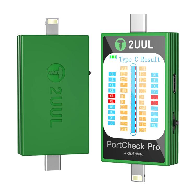 2uul PW31 PortCheck Pro 5V / 2A Type-C / Lighting Interface Automatic Tail Plug Detector, 2uul PW31