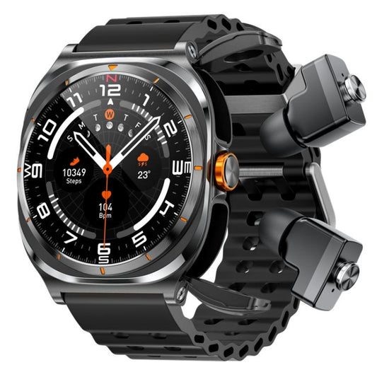 HAMTOD T98 Headphones Smart Watch,1.53 inch, Support Bluetooth Call / NFC / Heart Rate