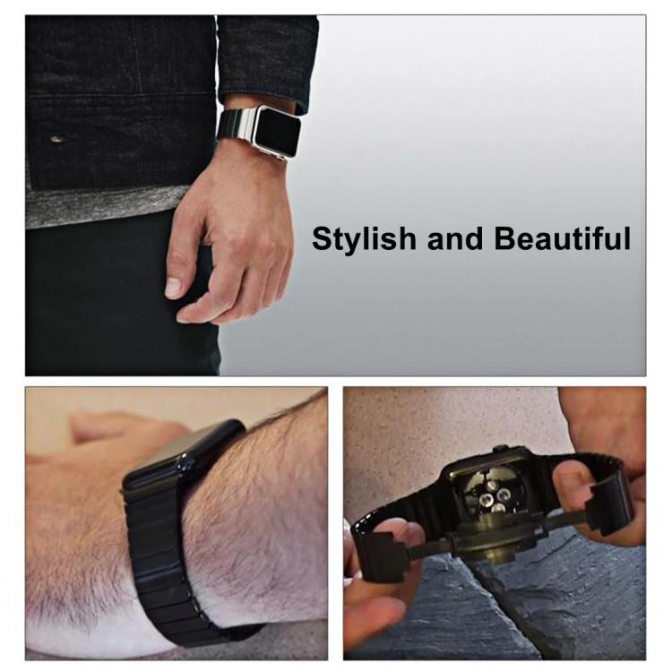 xDfind One Bead Stainless Steel Watch Band, For Apple Watch 46mm / 49mm / 45mm / 44mm, For Apple Watch 42mm / 41mm / 40mm / 38mm