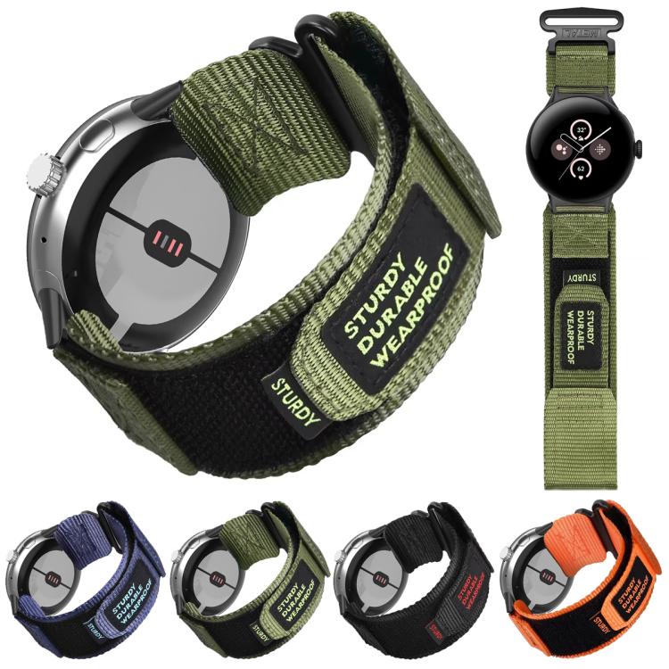 xDfind Quick Release Nylon Hook And Loop Fastener Buckle Watch Band, For Google Pixel Watch 5 / 4 / 3 / 2 / 1 41mm, For Google Pixel Watch 5 / 4 / 3 45mm
