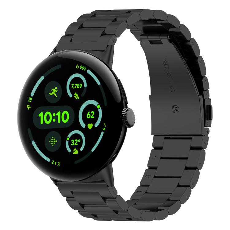 xDfind Three Beads Quick Release Metal Watch Band, For Google Pixel Watch 5 / 4 / 3 / 2 / 1 41mm, For Google Pixel Watch 5 / 4 / 3 45mm