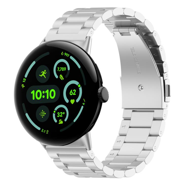xDfind Three Beads Quick Release Metal Watch Band, For Google Pixel Watch 5 / 4 / 3 / 2 / 1 41mm, For Google Pixel Watch 5 / 4 / 3 45mm