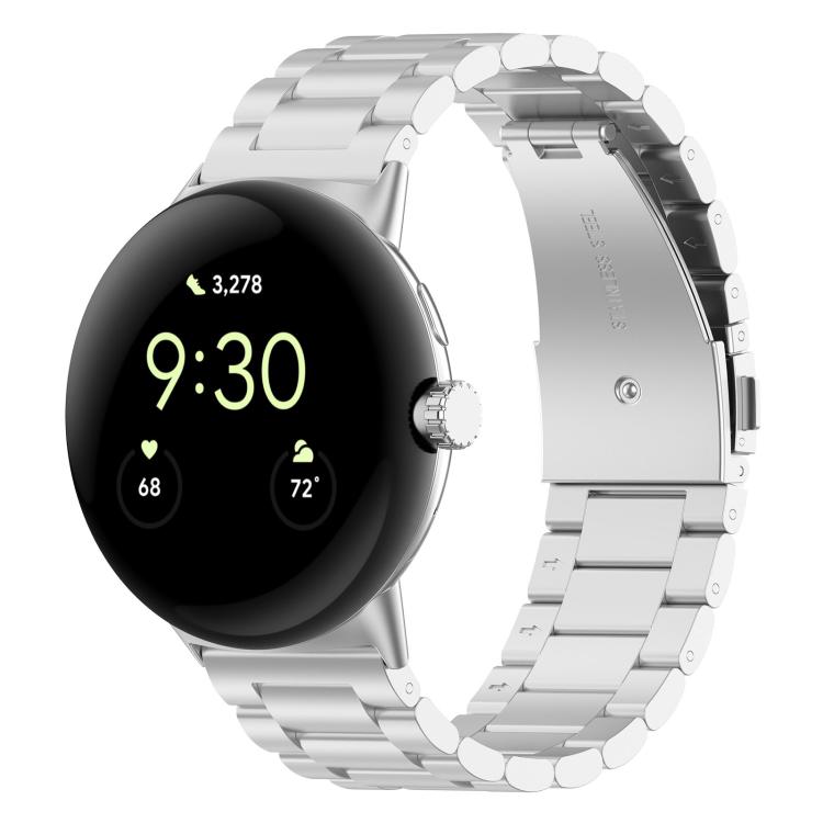 xDfind Three Beads Quick Release Metal Watch Band, For Google Pixel Watch 5 / 4 / 3 / 2 / 1 41mm, For Google Pixel Watch 5 / 4 / 3 45mm