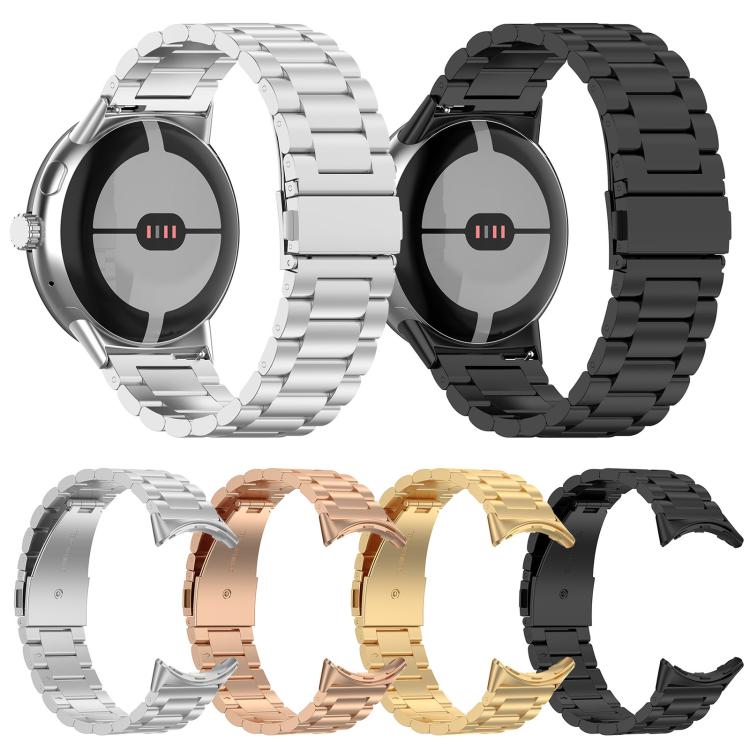 xDfind Three Beads Quick Release Metal Watch Band, For Google Pixel Watch 5 / 4 / 3 / 2 / 1 41mm, For Google Pixel Watch 5 / 4 / 3 45mm