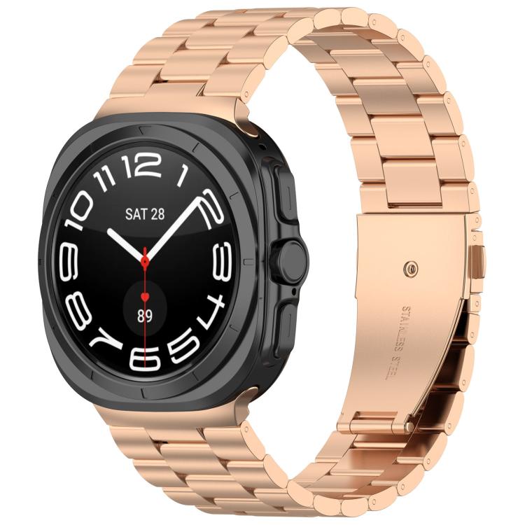 xDfind Three Beads Metal Watch Band, For Samsung Galaxy Watch Ultra 47mm, For Samsung Galaxy Watch 7 / FE / 6 / 5 / 4, For Samsung Galaxy Fit3