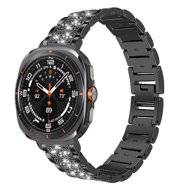xDfind Diamond Jewelry Stainless Steel Watch Band, For Samsung Galaxy Watch Ultra / Ultra 2025, For Samsung Galaxy Watch8 / Watch8 Classic, For Samsung Galaxy Watch7 / FE / 6 / 5 / 4, For Samsung Galaxy Fit3
