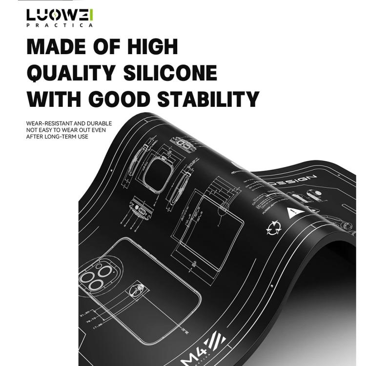 LUOWEI LW-M4 15.6-inch High-Temperature Resistant Insulation Silicone Repair Pad, LUOWEI LW-M4