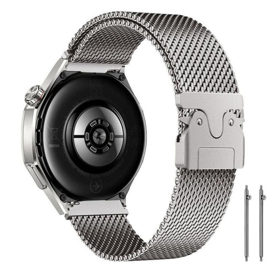 xDfind Milanese Parachute Buckle Stainless Steel Raised Fine Mesh Watch Band, 22mm