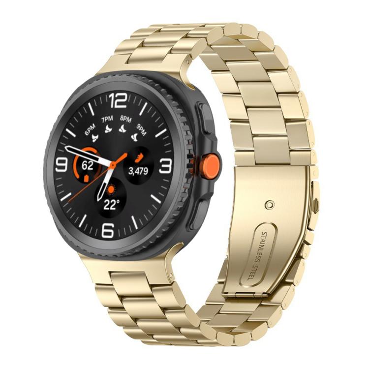 xDfind Three Beads Stainless Steel Watch Band, For Galaxy Watch9 / 8 / 8 Classic