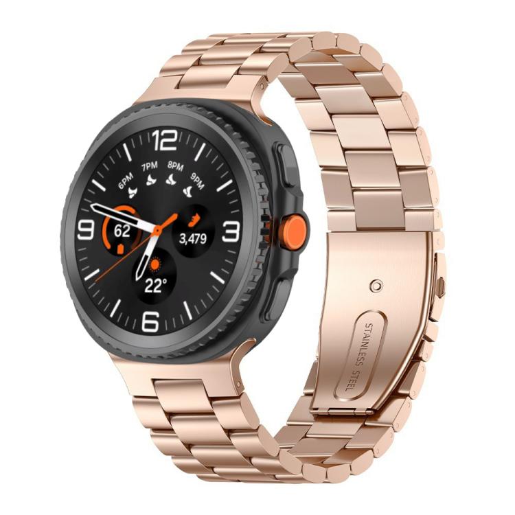 xDfind Three Beads Stainless Steel Watch Band, For Galaxy Watch9 / 8 / 8 Classic
