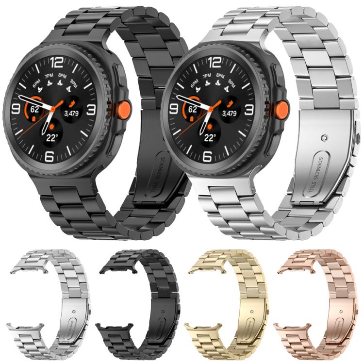 xDfind Three Beads Stainless Steel Watch Band, For Galaxy Watch9 / 8 / 8 Classic