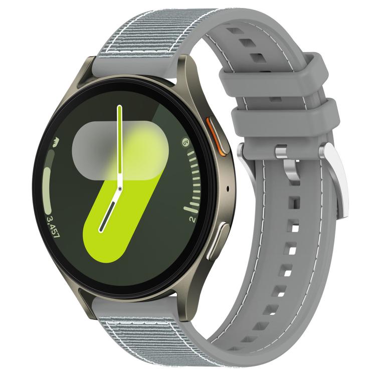 xDfind Hybrid Nylon Braid Silicone Watch Band, For Galaxy Watch Ultra2 2026 / 2025 / 1 2024 22mm, For Galaxy Watch 7 / 6 / 5 / FE 20mm