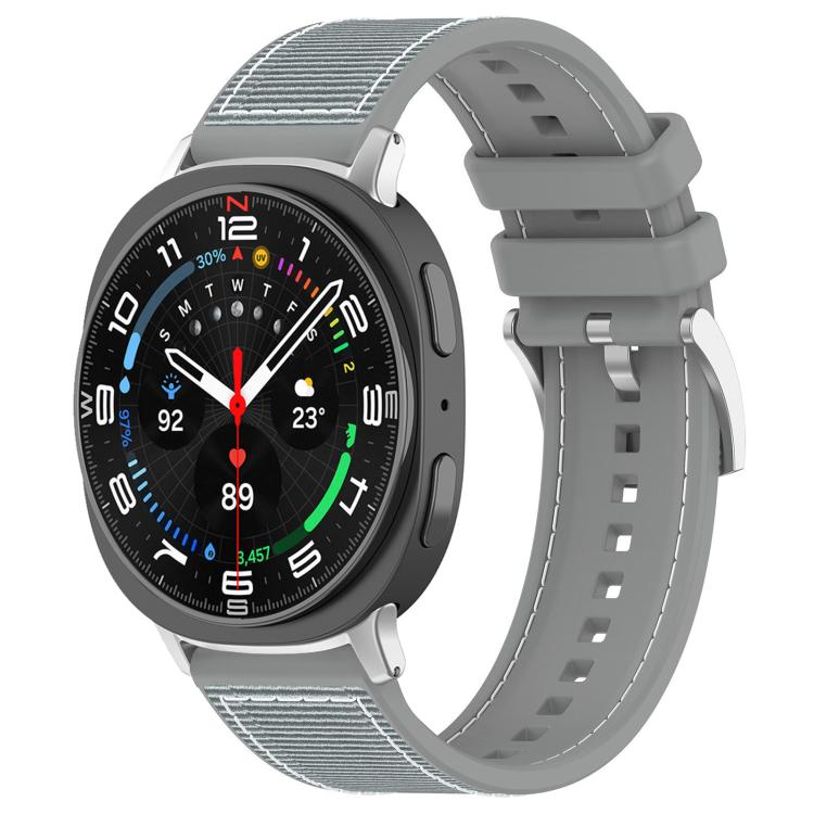 xDfind Hybrid Nylon Braid Silicone Watch Band, For Galaxy Watch Ultra2 2026 / 2025 / 1 2024 22mm, For Galaxy Watch 7 / 6 / 5 / FE 20mm