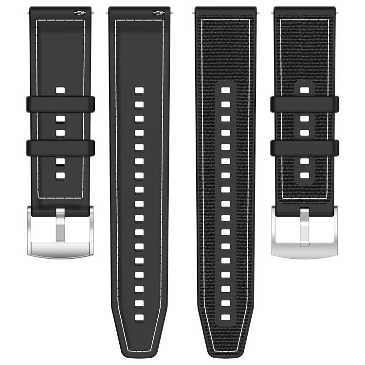 xDfind Hybrid Nylon Braid Silicone Watch Band, For Galaxy Watch Ultra2 2026 / 2025 / 1 2024 22mm, For Galaxy Watch 7 / 6 / 5 / FE 20mm