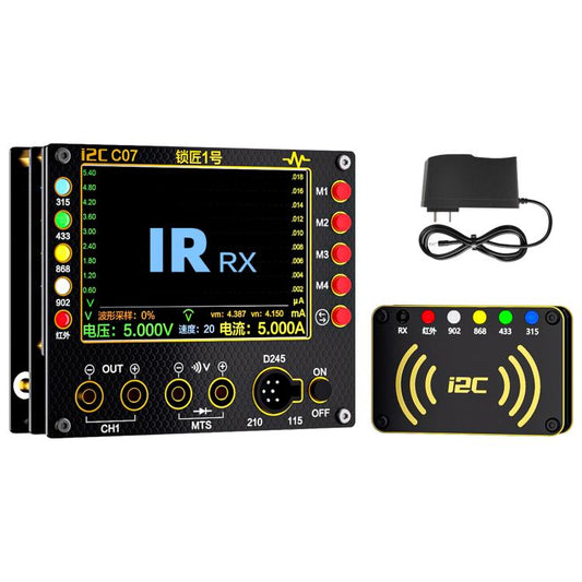 i2C C07 Locksmith No.1 Remote Control Frequency Tester Multimeter, Plug: EU Plug, Configuration 1, Configuration 2