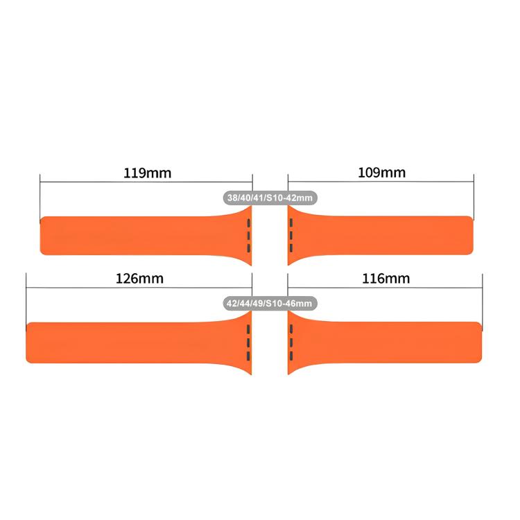 xDfind Litchi Texture Magnetic Silicone Watch Band, For Apple Watch 42 / 44 / 45 / 46 / 49mm, For Apple Watch 38 / 40 / 41 / S10 42mm