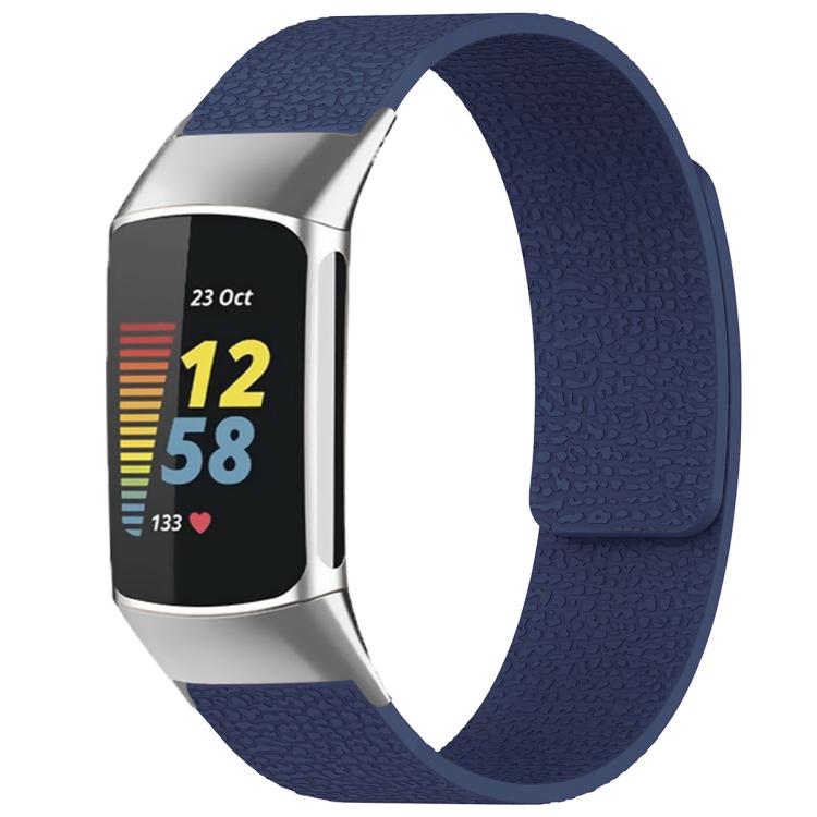 xDfind Litchi Texture Magnetic Silicone Watch Band, For Fitbit Charge 5 / Charge 6, For Fitbit Versa 4/Versa3/Sense2/Sense, For Fitbit Inspire 2 / Ace 3, For Fitbit Charge 4 / Charge 3