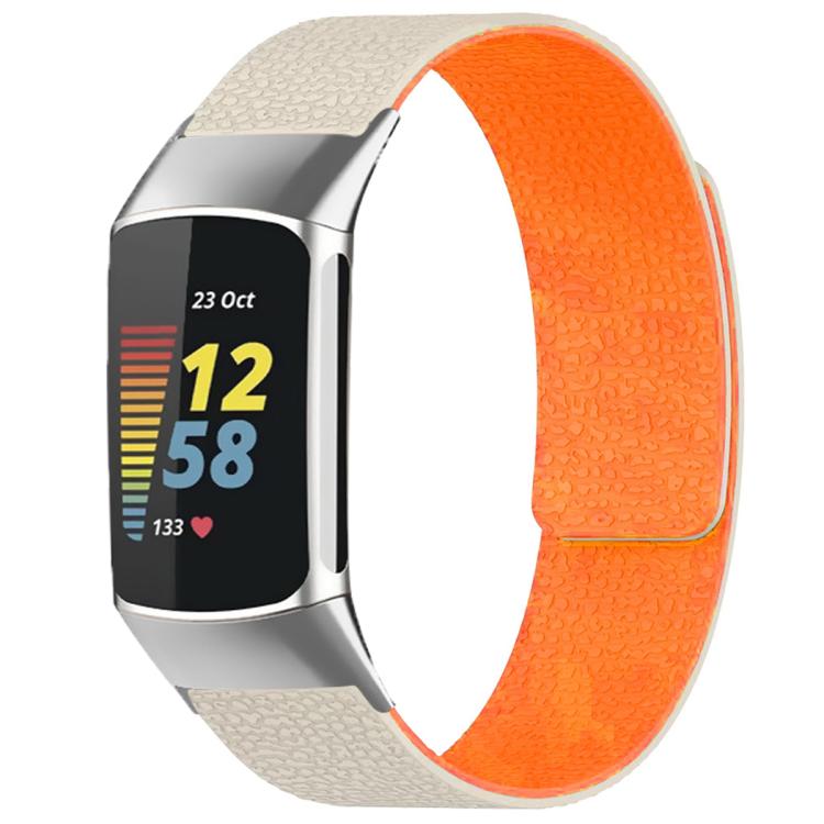 xDfind Litchi Texture Magnetic Silicone Watch Band, For Fitbit Charge 5 / Charge 6, For Fitbit Versa 4/Versa3/Sense2/Sense, For Fitbit Inspire 2 / Ace 3, For Fitbit Charge 4 / Charge 3