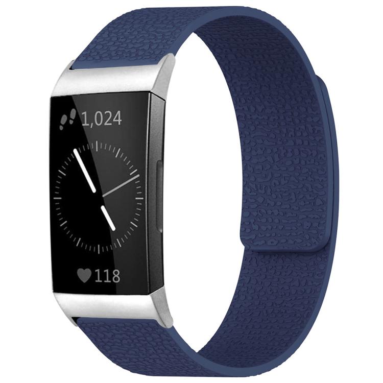 xDfind Litchi Texture Magnetic Silicone Watch Band, For Fitbit Charge 5 / Charge 6, For Fitbit Versa 4/Versa3/Sense2/Sense, For Fitbit Inspire 2 / Ace 3, For Fitbit Charge 4 / Charge 3