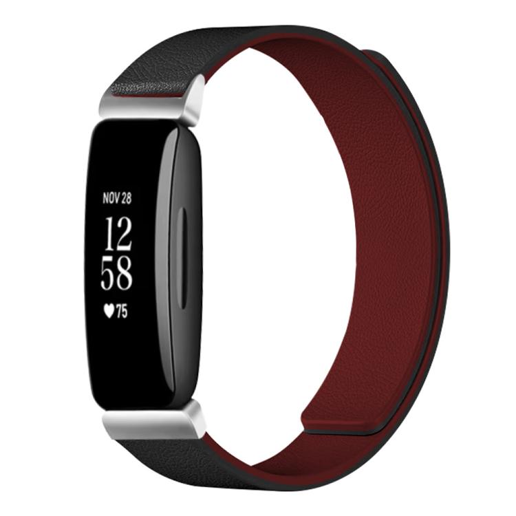 xDfind Litchi Texture Magnetic Silicone Watch Band, For Fitbit Charge 5 / Charge 6, For Fitbit Versa 4/Versa3/Sense2/Sense, For Fitbit Inspire 2 / Ace 3, For Fitbit Charge 4 / Charge 3