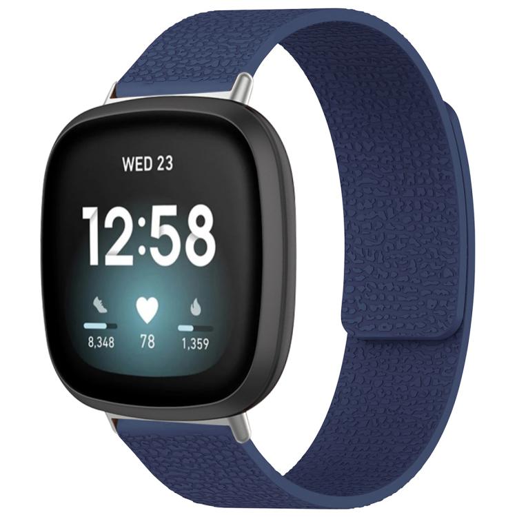 xDfind Litchi Texture Magnetic Silicone Watch Band, For Fitbit Charge 5 / Charge 6, For Fitbit Versa 4/Versa3/Sense2/Sense, For Fitbit Inspire 2 / Ace 3, For Fitbit Charge 4 / Charge 3