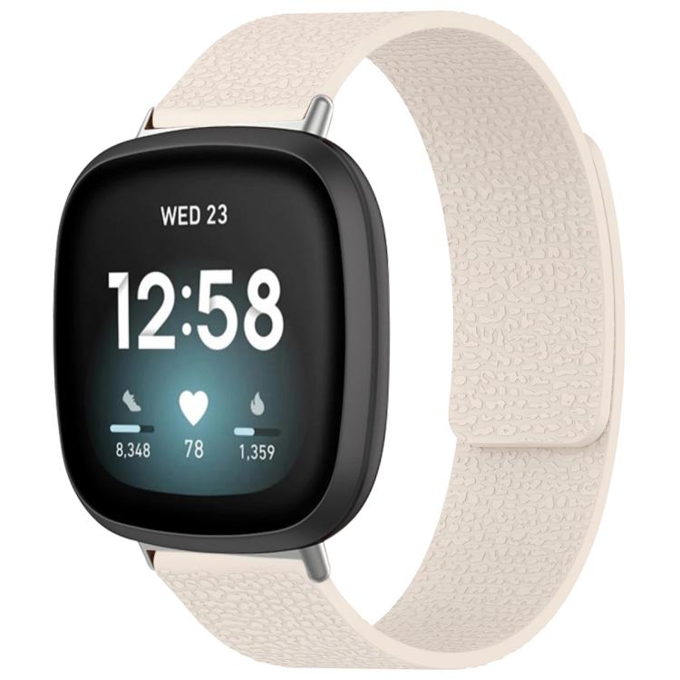 xDfind Litchi Texture Magnetic Silicone Watch Band, For Fitbit Charge 5 / Charge 6, For Fitbit Versa 4/Versa3/Sense2/Sense, For Fitbit Inspire 2 / Ace 3, For Fitbit Charge 4 / Charge 3