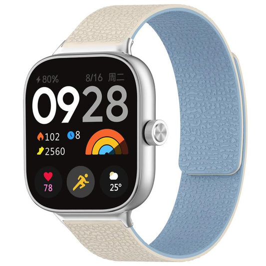 xDfind Litchi Texture Magnetic Silicone Watch Band, For Xiaomi Band 10 Pro/9 Pro/Redmi Watch 6/5/4, For Xiaomi Smart Bnad 10 / 9 / 8, For Redmi Watch 3 Active/Watch 3 Lite, For Redmi Watch 3