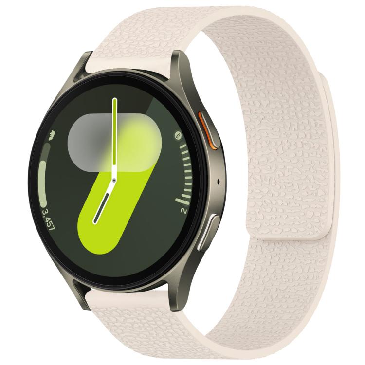 xDfind Litchi Texture Magnetic Silicone Watch Band, For Samsung Galaxy Watch Ultra/Ultra 2025, For Samsung Galaxy Watch8 / 8 Classic, For Samsung Galaxy Watch 7 / 6 / 5 / FE, For Samsung Galaxy Fit3 SM-R390
