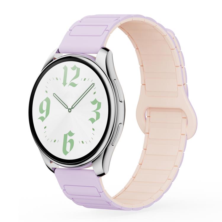 xDfind Reverse Buckle Tri-beads Magnetic Silicone Watch Band, 20mm, 22mm