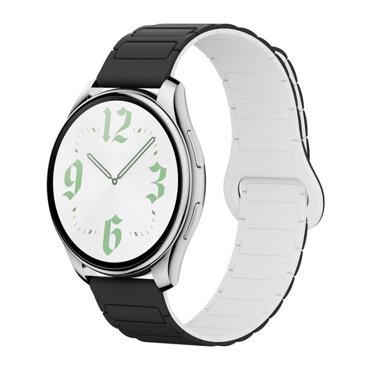 xDfind Reverse Buckle Tri-beads Magnetic Silicone Watch Band, 20mm, 22mm