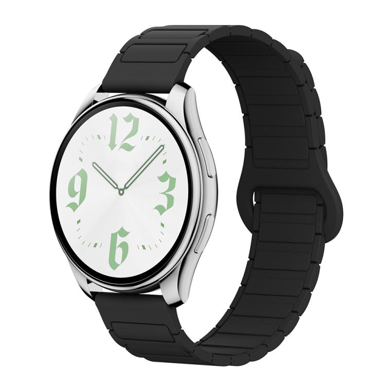 xDfind Reverse Buckle Tri-beads Magnetic Silicone Watch Band, 20mm, 22mm