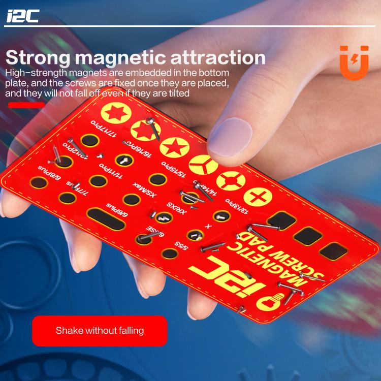 i2C SCO Full Adsorption Magnetic Screw Plate, i2C SCO(Black), i2C SCO(Red)