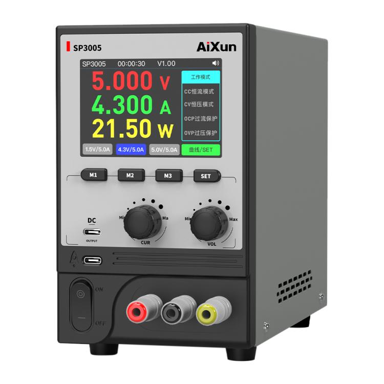 Aixun SP3005 Intelligent Interconnection CNC Programmable DC Power Supply, Aixun SP3005 EU Plug