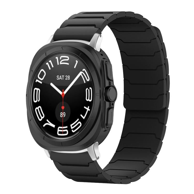 xDfind Magnetic Silicone Watch Band, For Samsung Galaxy Watch Ultra / Ultra 2025, For Samsung Galaxy Watch8 / 8 Classic, For Samsung Galaxy Watch 7 / 6 / 5 / FE