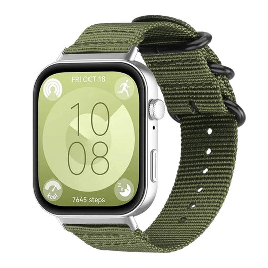 xDfind Ring Buckle Nylon Canvas Watch Band, For Huawei Watch Fit4 / Fit4 Pro / Fit3, For Huawei Watch D2